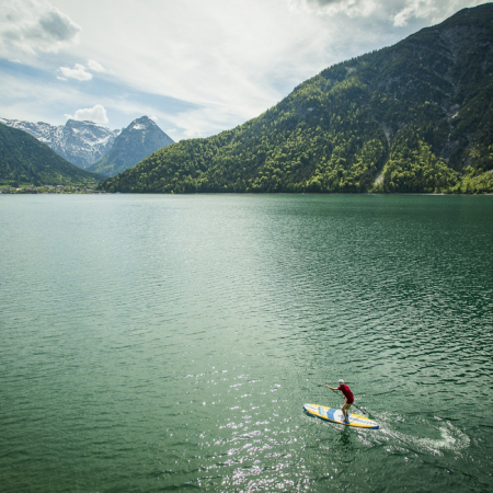 early summer day on achensee.