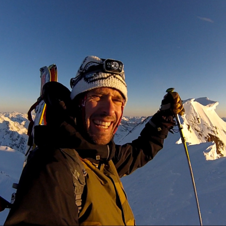 reaching the top at 6.45 am